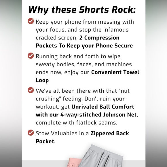 Apex 3.0 Mens Training Shorts XL Pink & Black Phone Pockets Running Exercise - Picture 4 of 6